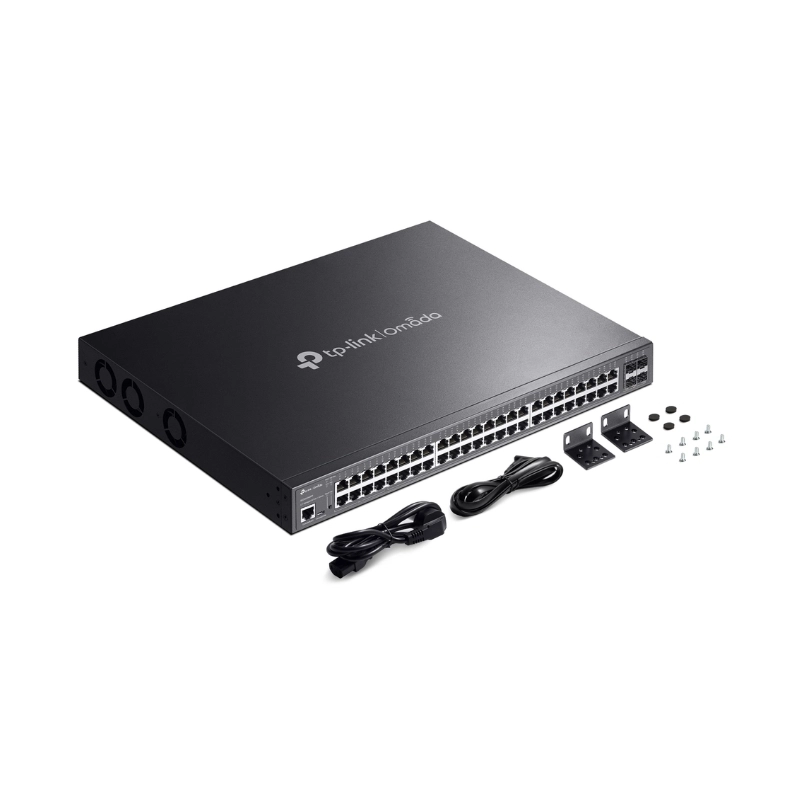 48-Port Gigabit and 4-Port 10GE SFP+ L2+ Managed Switch with 40-Port PoE+ & 8-Port PoE++ Omada by TP-Link SG3452XMPP
