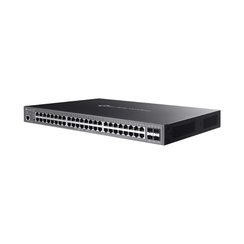48-Port Gigabit and 4-Port 10GE SFP+ L2+ Managed Switch with 48-Port PoE+ Omada by TP-Link SG3452XP