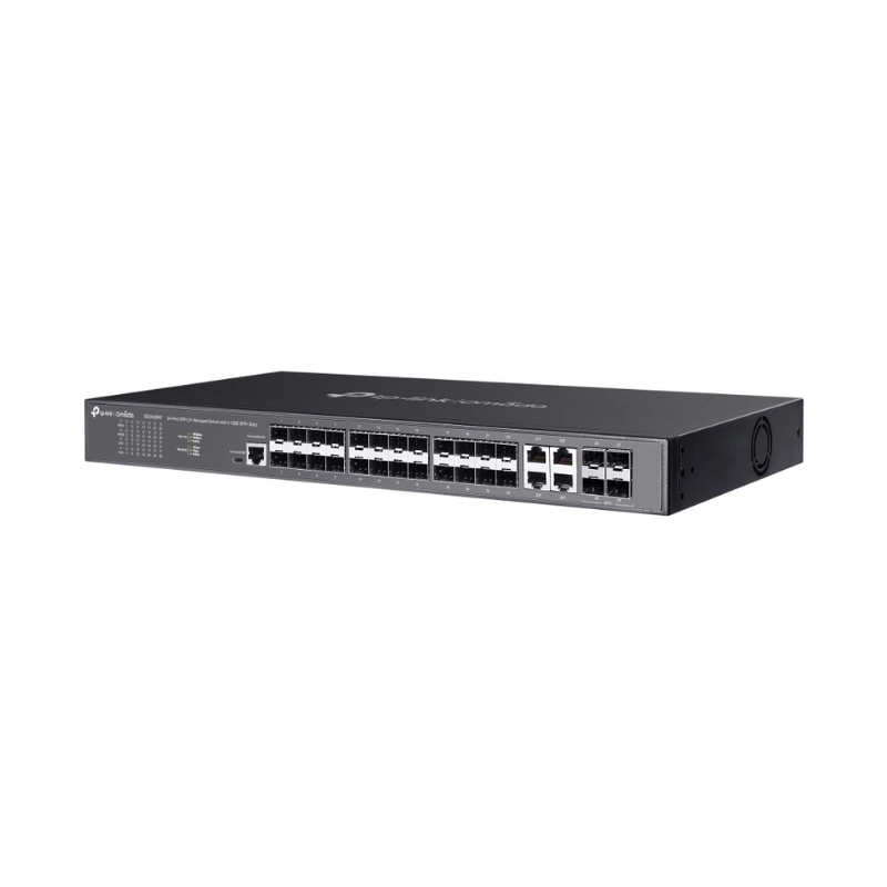 24-Port SFP L2+ Managed Switch with 4 10GE SFP+ Slots TP-Link Omada SG3428XF