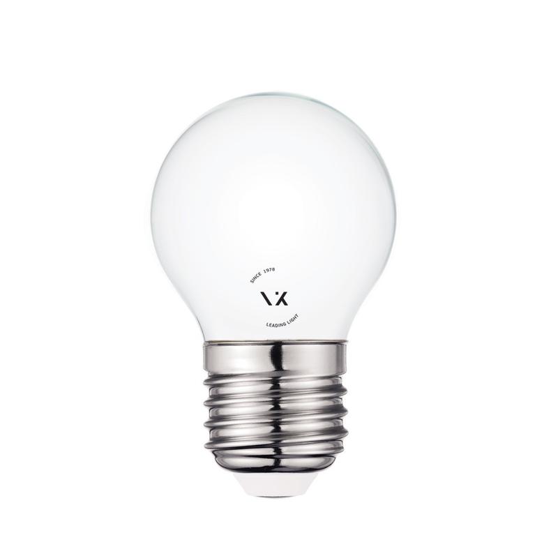 LED лампа 4W 470lm 2700Κ 220V E14 Ra>80 360°, сфера, Филамент опал - VL LED VK/05106/E/MK/W