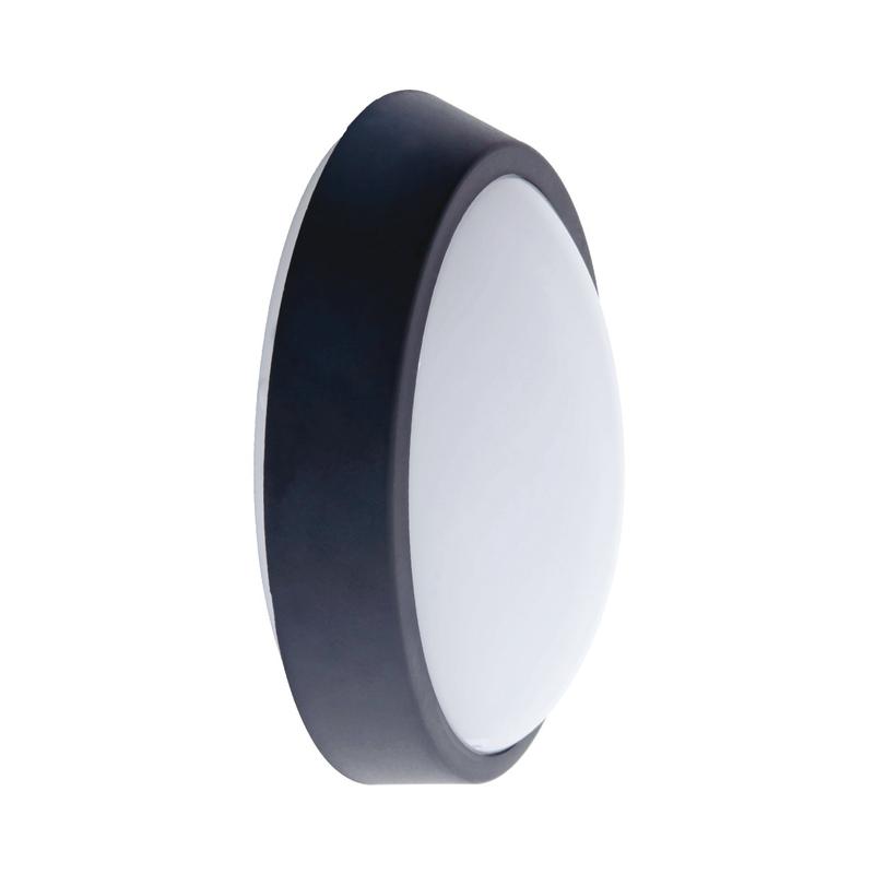 LED плафон-овал 8W 4000K, IP64, черен - VL LED VK/02162/B/C