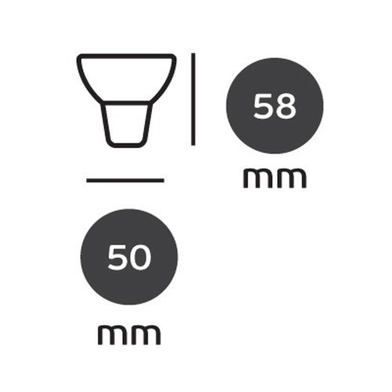 LED рефлекторна лампа 9W 810lm 6000K GU10 220V Ra>80, 110°, PC - VL LED VK/05180/G/D/W