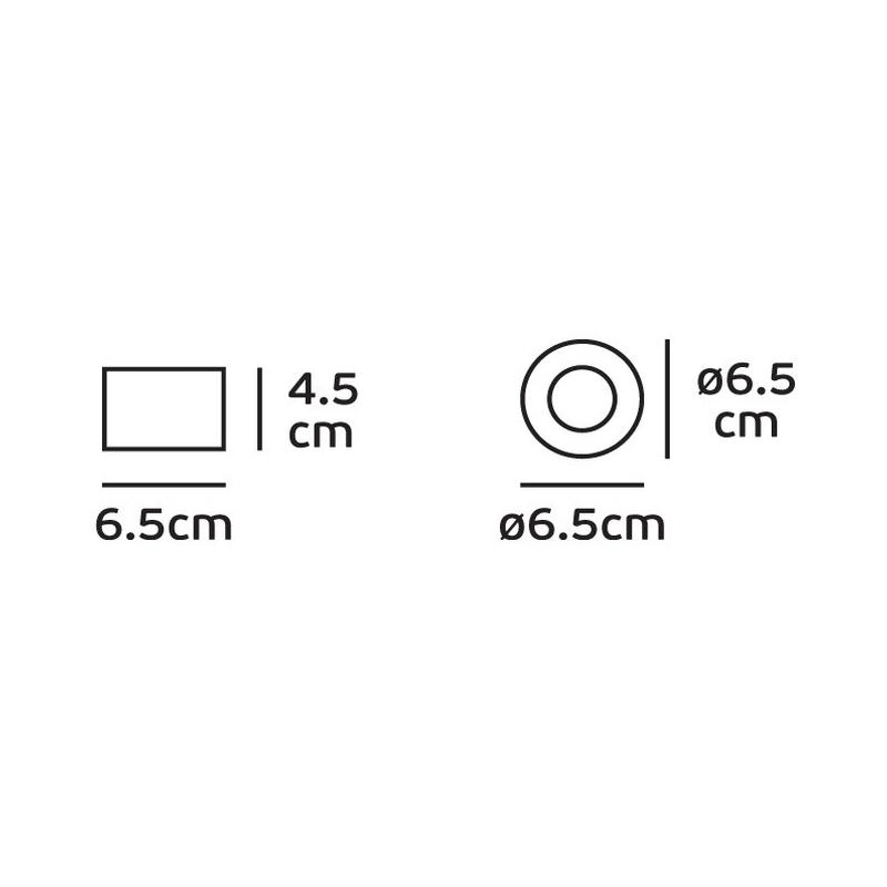 LED луна за ОМ 8W 577lm 4000K, Ra>80, IP54,ø6.5x4.5cm, черен - VL LED VK/02151CE/B/C