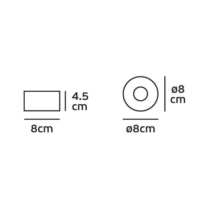 LED луна, ОМ, 15W 1340lm 4000K Ra>80, 240V, IP54,ø8x4.5cm, черен - VL LED VK/02152CE/B/C