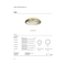 Осв. тяло - ОМ на таван, 52W 5785lm 3000K Ra>80, 220V, IP20,  ø61,5cm, антрацит - VL LED VK/04416CE/AN/W/61