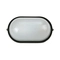 Аплик max. 1x60W E27 IP44, AL+glass, овал, цвят черен, р-ри 213x107x95mm - VL LED VK/01005/B