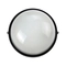 VK/01014/B  Плафониера за max 1x60W E27 IP44, AL+glass, цвят черен, р-ри Ø240x128mm - VL LED VK/01014/B