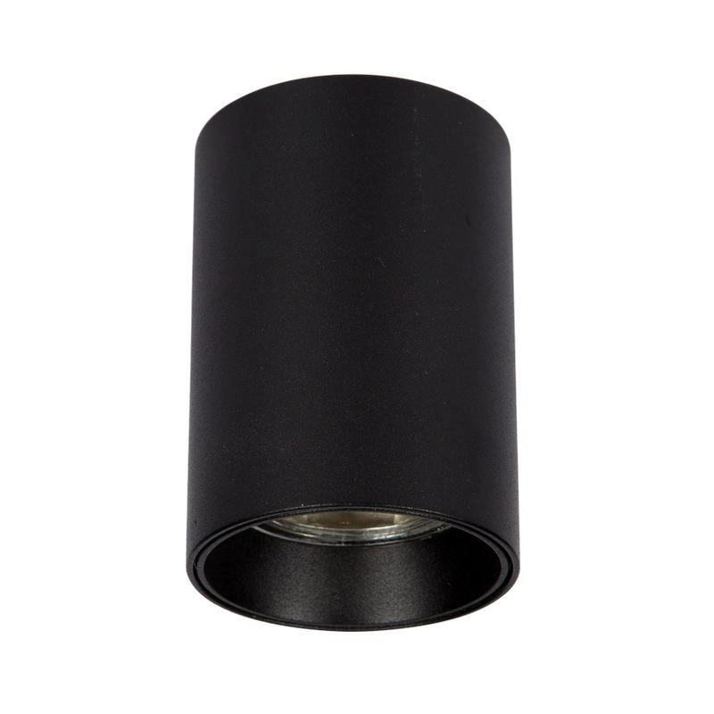 Луна за ОМ за 1бр лампа GU10/Par16, 220V, IP20, Φ60x85mm, IP20, черен - VL LED VK/03139/CE/B