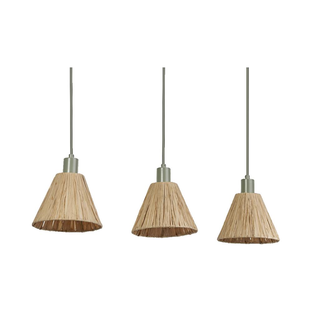 Декоративен осветител модел Raffia Pendant Linear, 3XE27, зелен - LEDVANCE LED838178