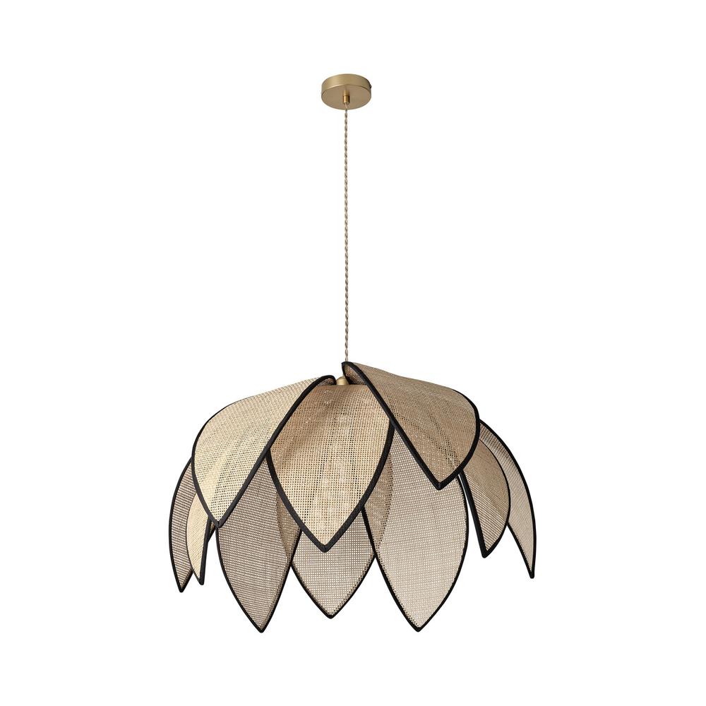 Декоративен осветител модел Rattan Lotus, висящ, 670, E27, кафяв - OSRAM LED847224