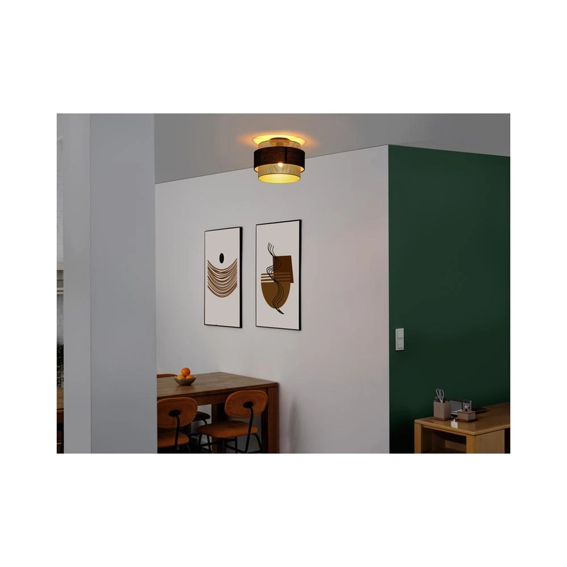 Декоративен осветител модел Hornet, за таван, 1XE27, черен - OSRAM LED847842
