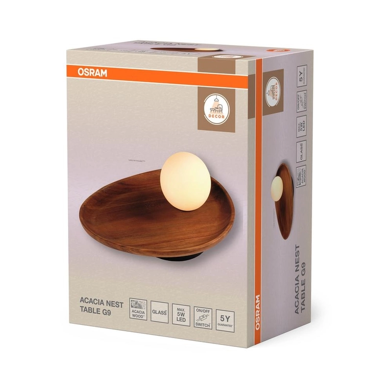 Декоративен осветител модел Acacia Nest Table 1xG9, кафяв - OSRAM LED848160