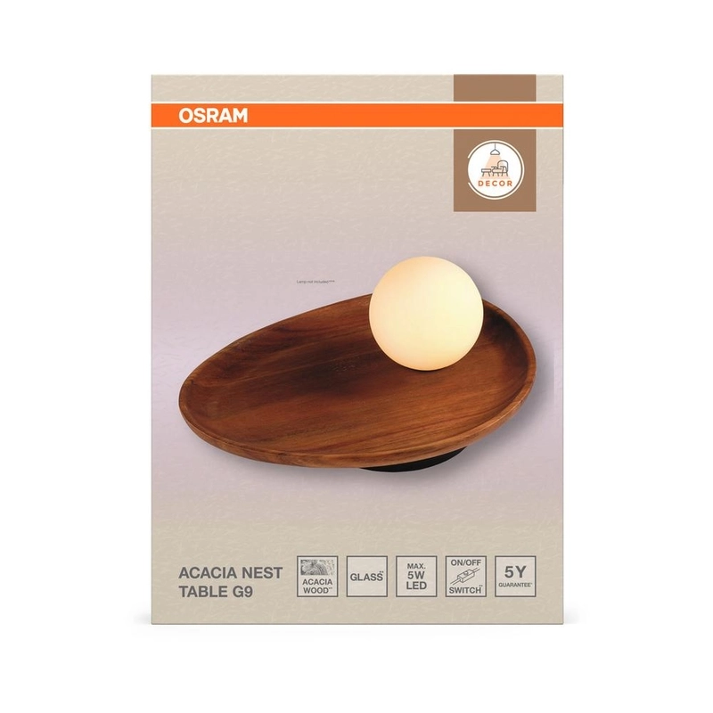 Декоративен осветител модел Acacia Nest Table 1xG9, кафяв - OSRAM LED848160