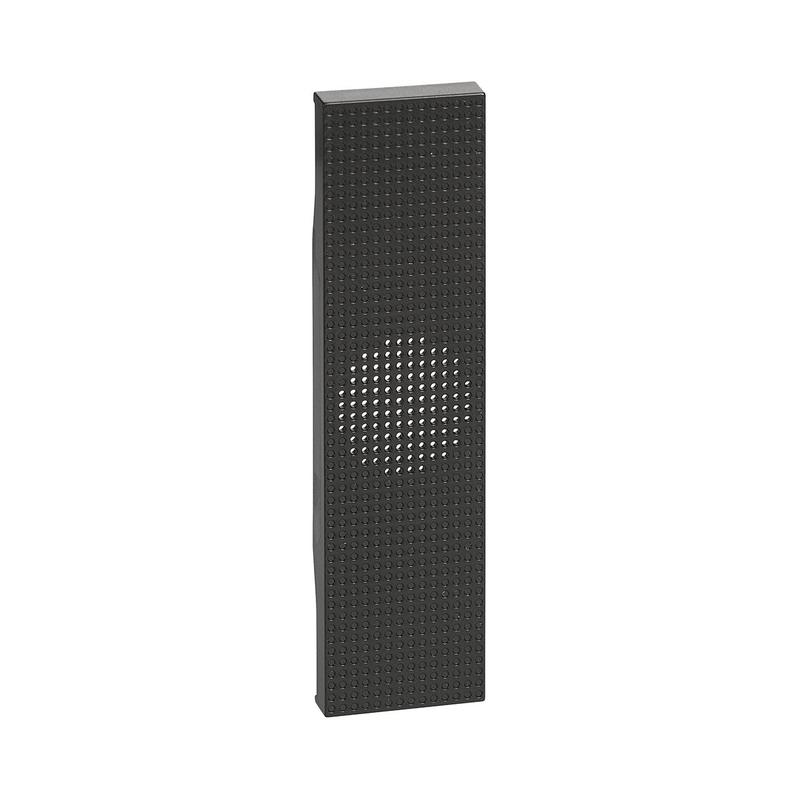 Лицев панел за звънец и за K4351V230, K4356V230 1M Черен  - bticino Living Now KG15