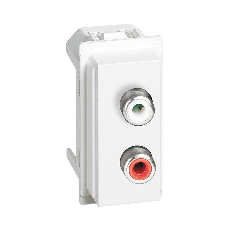 Розетка RCA аудио 1M Бял  - bticino Living Now KW4269R
