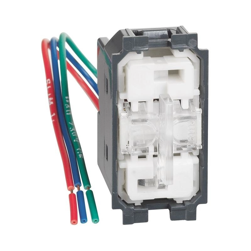 Трипозиционен ключ с индикатор за хотелска система "Не ме безпокойте/Почистете стаята" 1M  - bticino Living Now K4027H