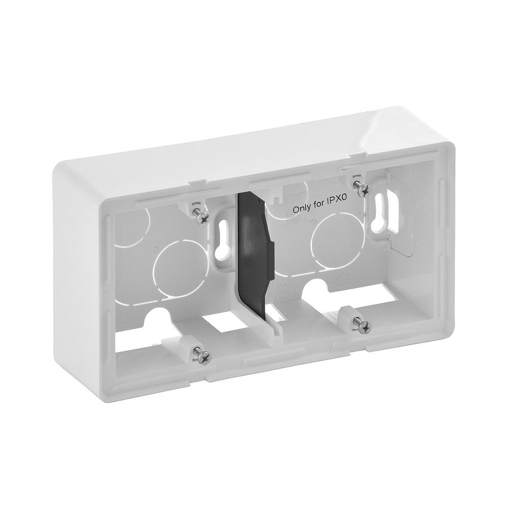 Конзола открит монтаж двойна Бял  - Legrand Valena Life 754192