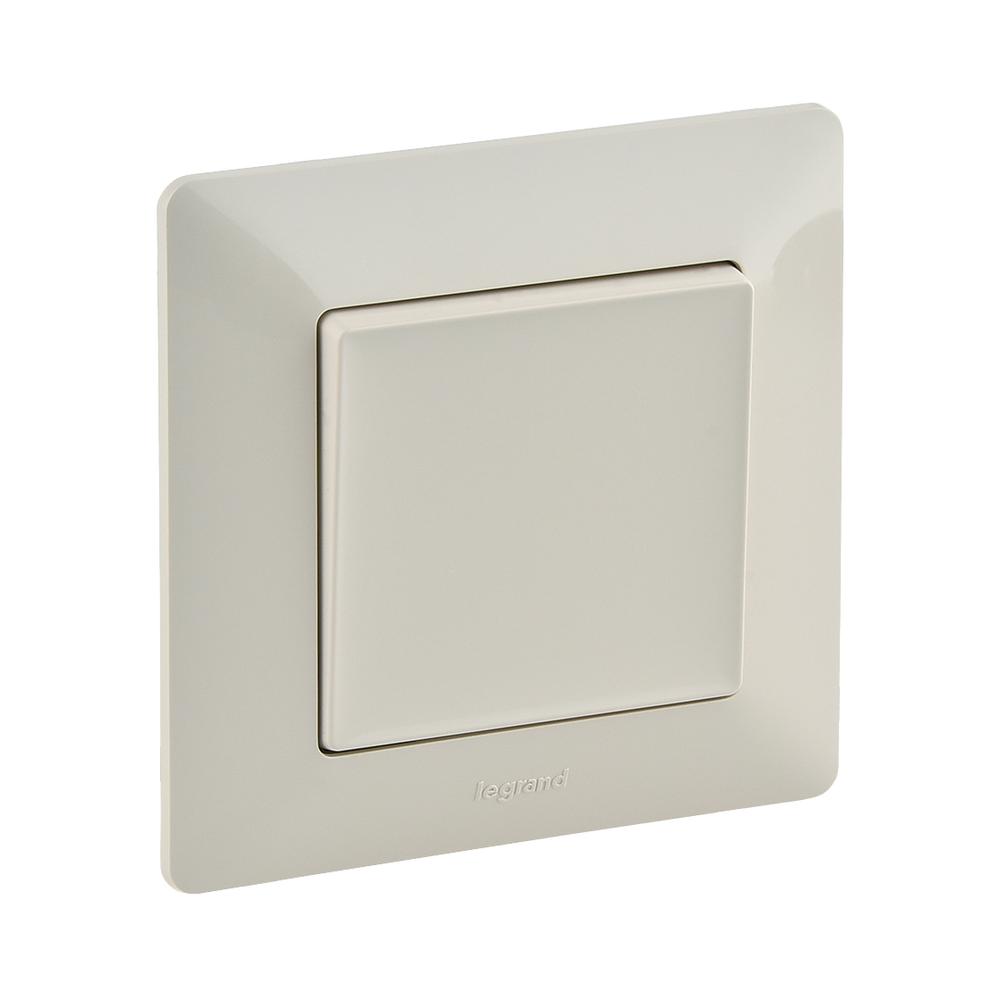 Блистер - Еднополюсен ключ с рамка Крем - Legrand Valena Life 755735