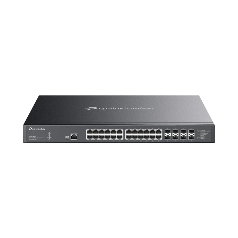 32-Port 10GE L2+ Managed Switch with 24-Port PoE++ Omada SX3832MPP 
