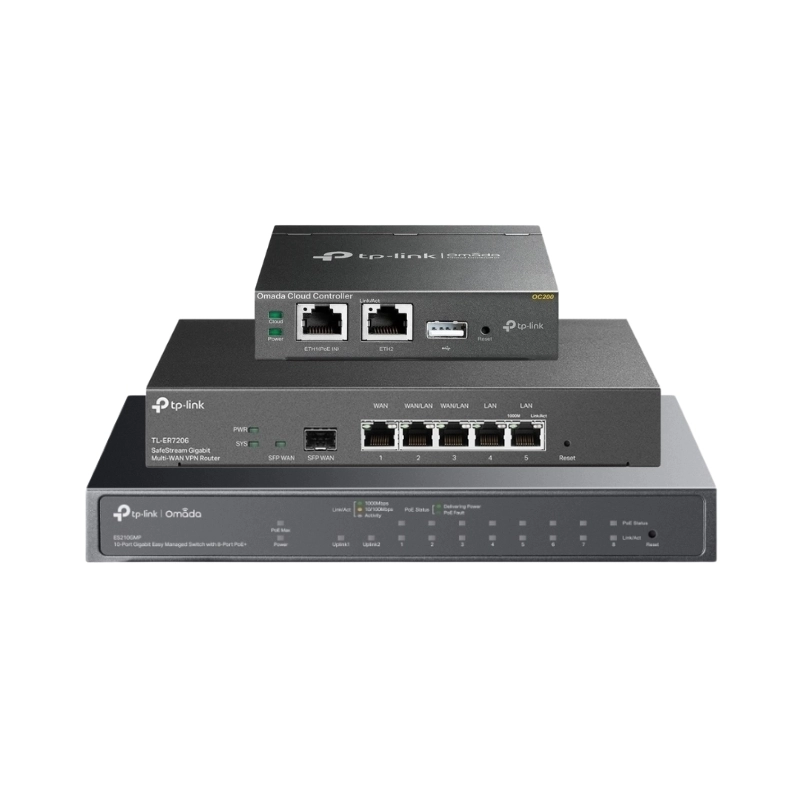 Комплект ER7206, ES210GMP, OC200 - TP-Link Omada
