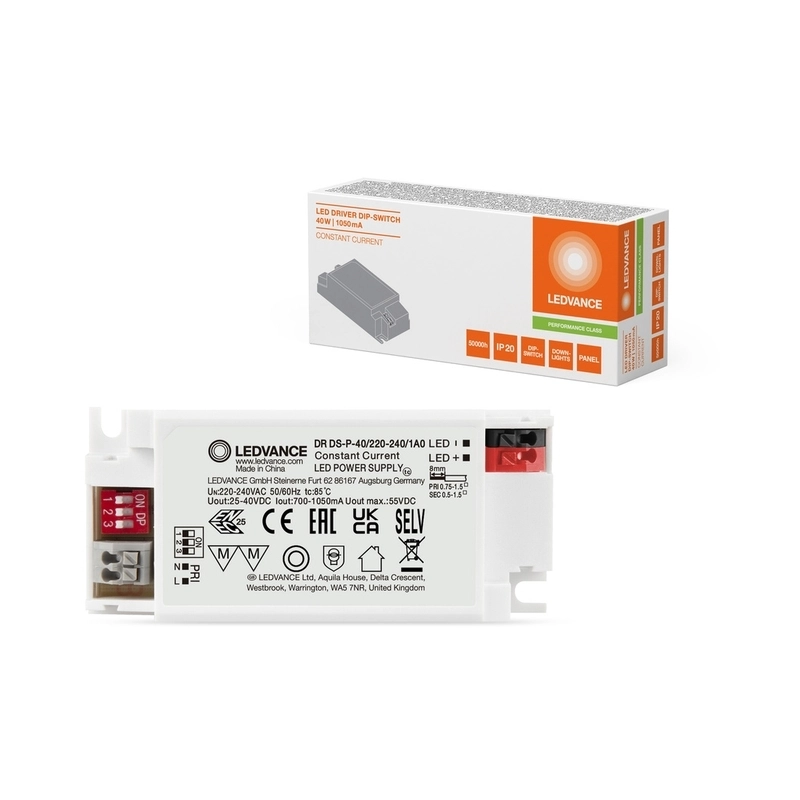 LED захранване 40W/220V AC/DC, deep switch DR DS-P -40/220-240/1AO - LEDVANCE LED DRIVER DIP-SWITCH