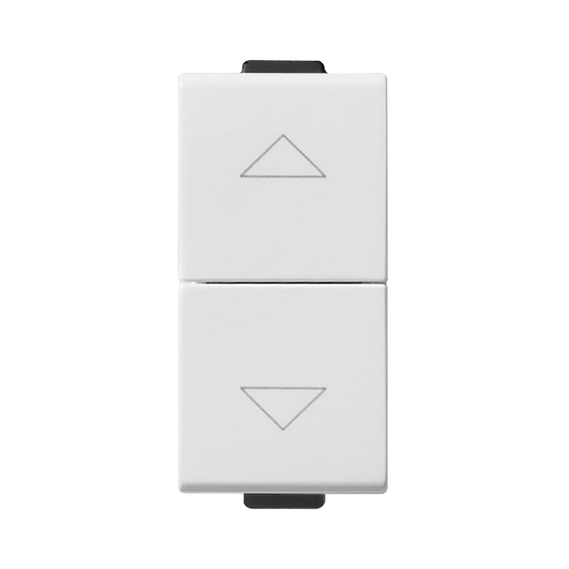 Бутон за щори 1P NO+NO 10A 1M Бял  - VIMAR Neve Up 09062