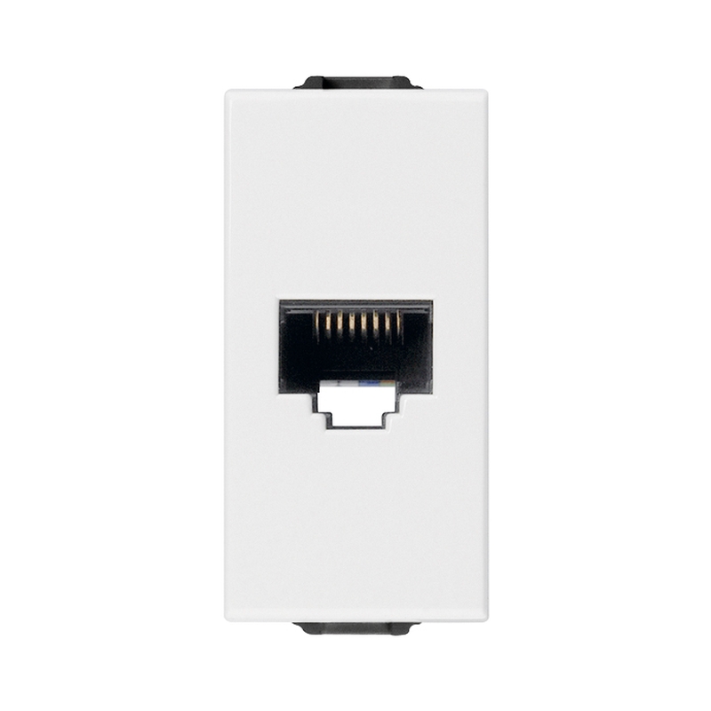 Розетка RJ45 UTP cat.5e Netsafe 1M Бял  - VIMAR Neve Up 09338.9