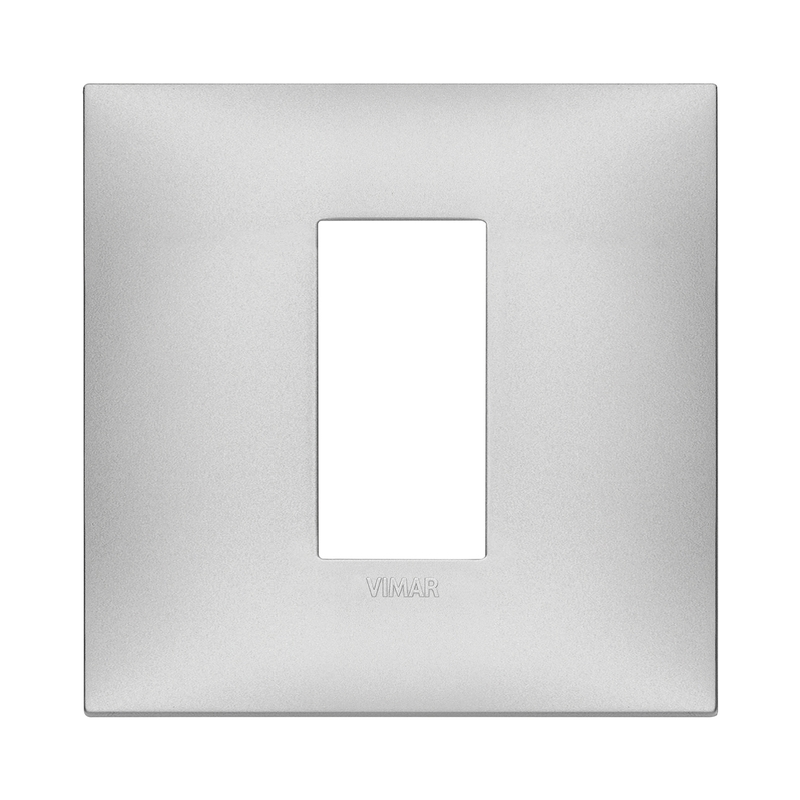 Декоративна рамка 1M централeн модул за конзола 2M Сребро мат  - VIMAR Neve Up 09661.21