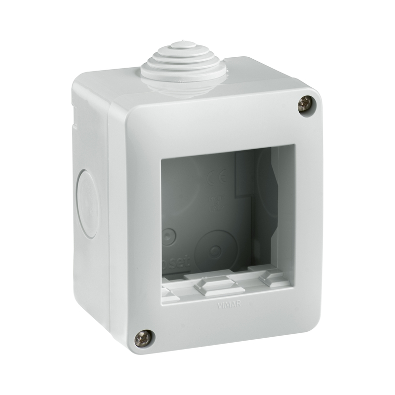 Кутия за открит монтаж 2M IP40 Сив  - VIMAR Neve Up 09802