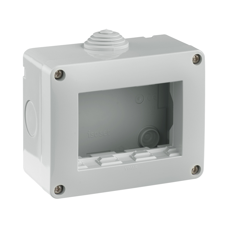 Кутия за открит монтаж 3M IP40 Сив  - VIMAR Neve Up 09803