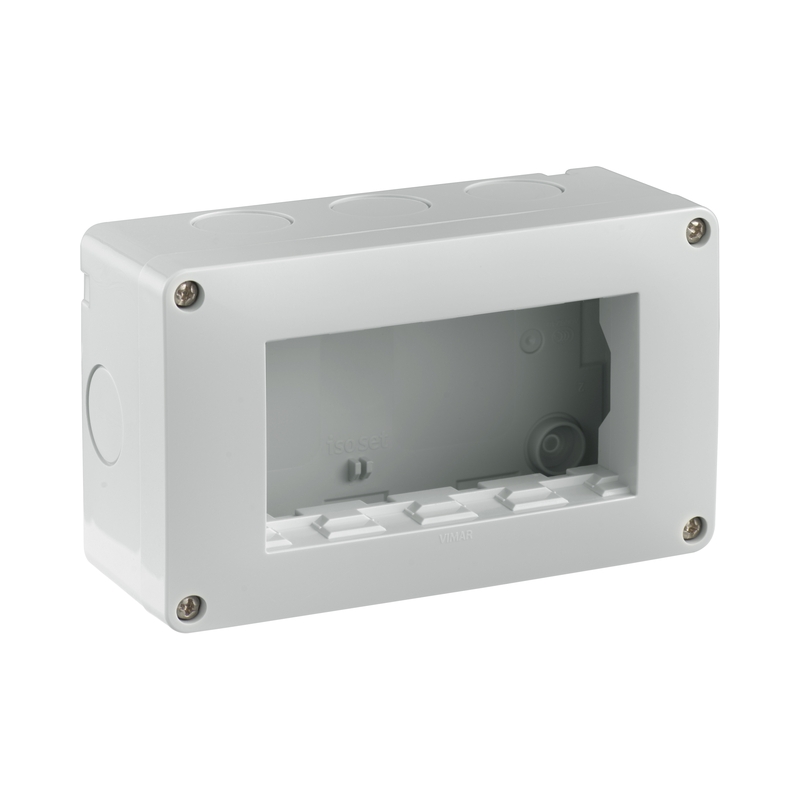 Кутия за открит монтаж 4M IP40 Сив  - VIMAR Neve Up 09804