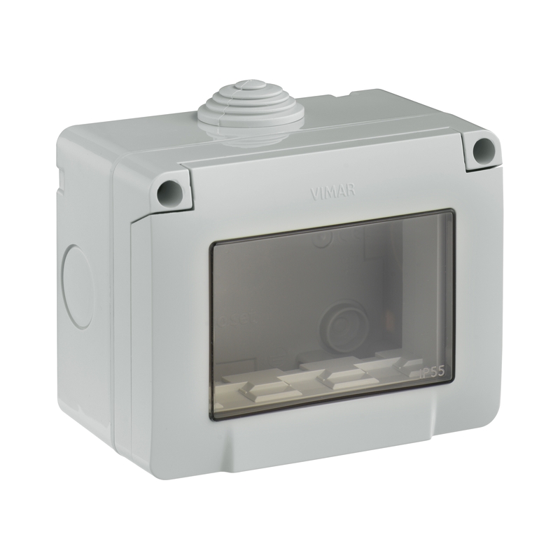 Кутия за открит монтаж 3M IP55 Сив  - VIMAR Neve Up 09903