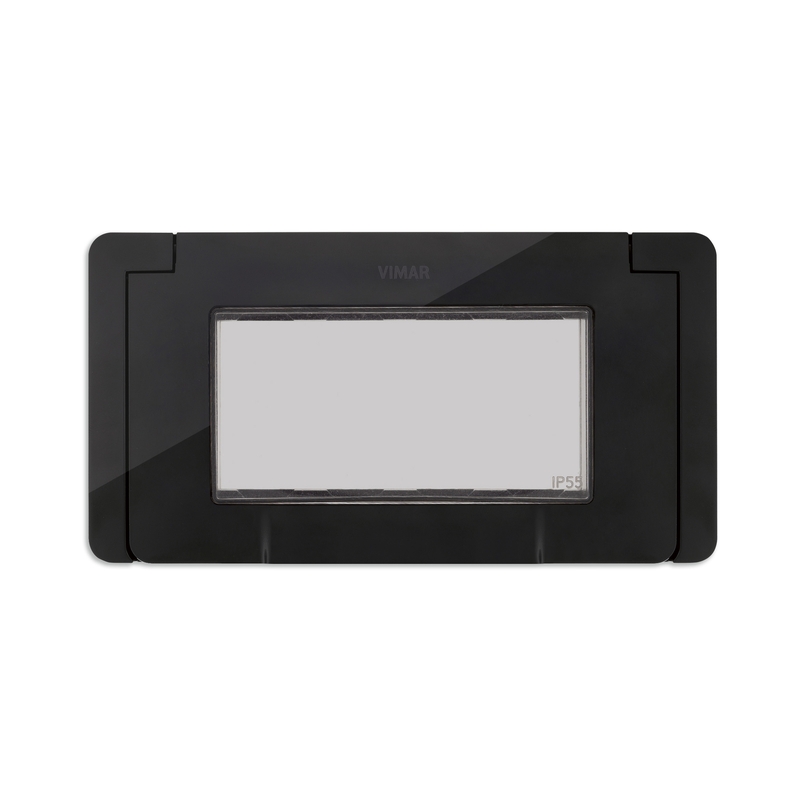 Водоустойчив лицев панел винт 4M IP55 Черен  - VIMAR Neve Up 09914.04
