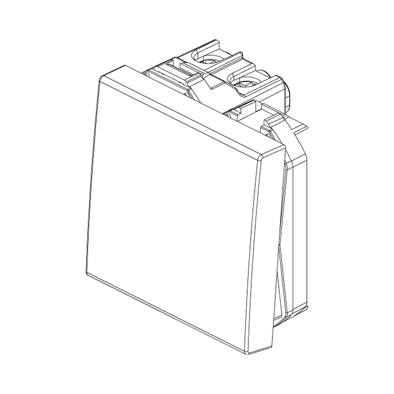 Еднополюсен ключ 16A 2M Бял  - VIMAR Neve Up 09001.2