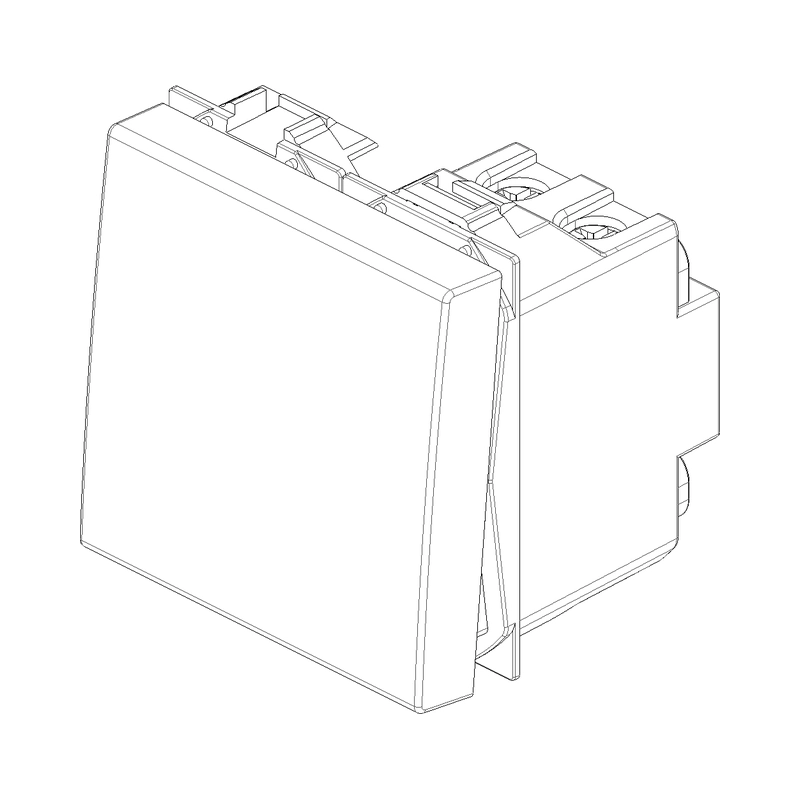 Кръстат ключ 16A 2M Карбон мат  - VIMAR Neve Up 09013.2.CM