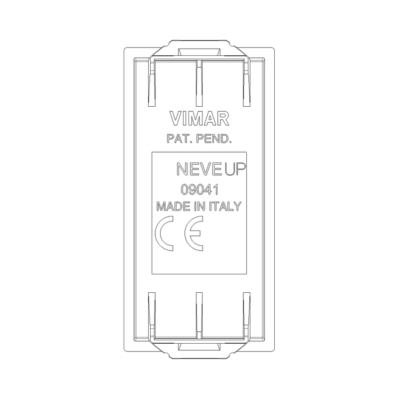 Празен модул 1M Карбон мат  - VIMAR Neve Up 09041.CM