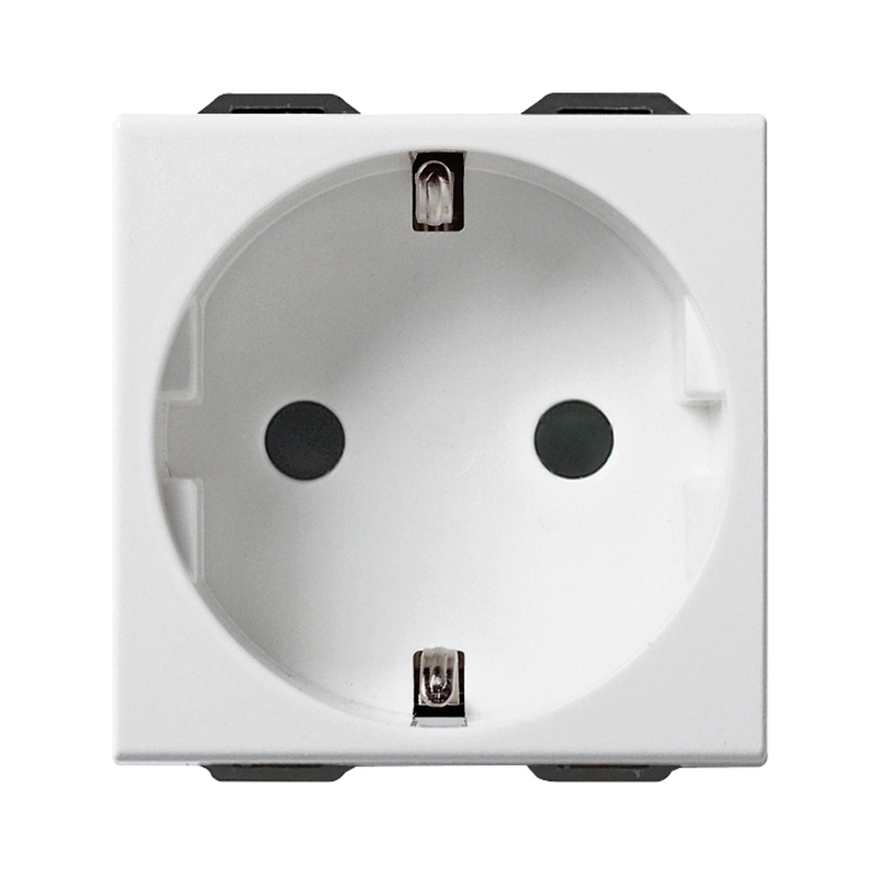 Контакт Шуко 2P+E 16A 2M SICURY защита Бял  - VIMAR Neve Up 09208