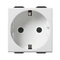 Контакт Шуко 2P+E 16A 2M SICURY защита Бял  - VIMAR Neve Up 09208