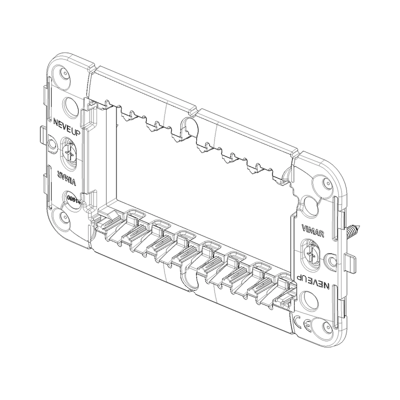 Монтажна рамка с винт 4M  - VIMAR Neve Up 09614