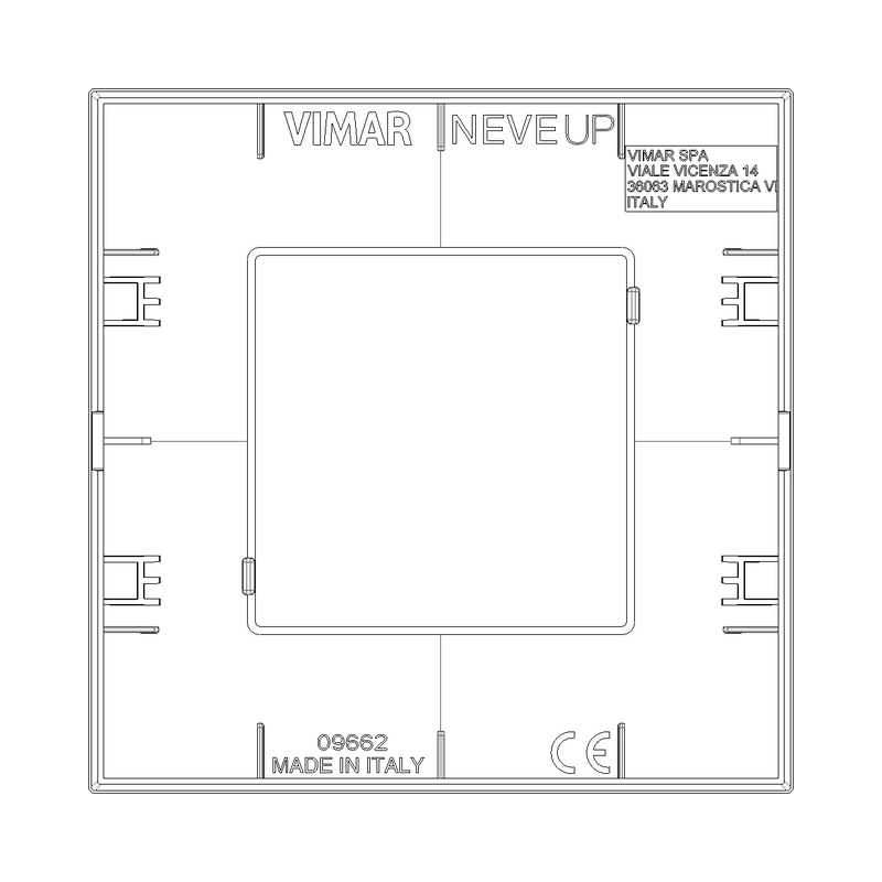Декоративна рамка 2M Гълъбово сив мат  - VIMAR Neve Up 09662.12