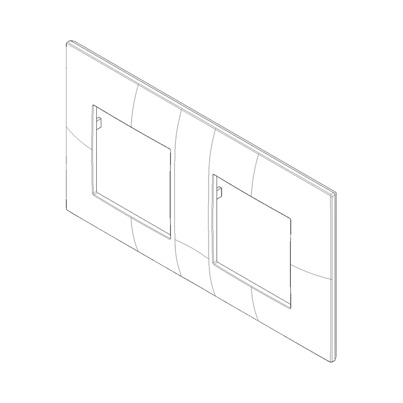 Декоративна рамка 2+2M Гълъбово сив мат  - VIMAR Neve Up 09664.12