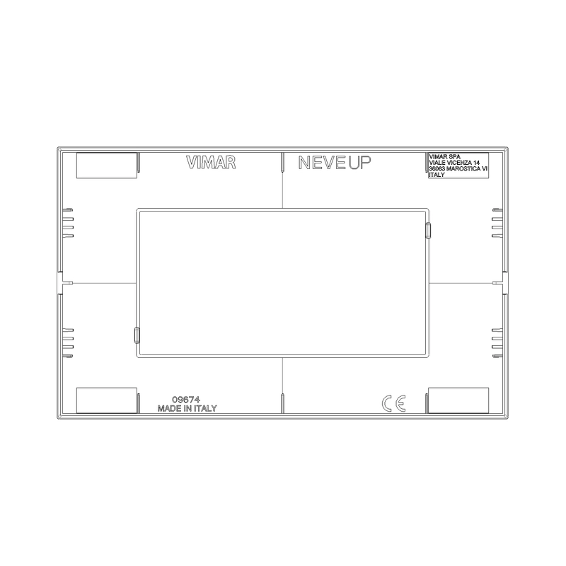 Декоративна рамка 4M Карбон мат  - VIMAR Neve Up 09674.14