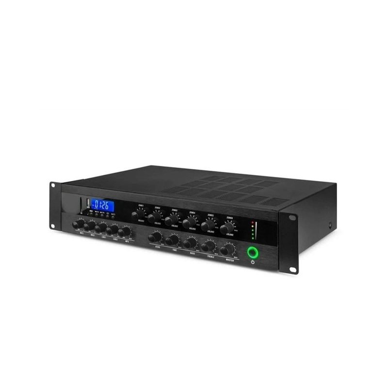 Инсталационен усилвател, 6 зони, изходна мощност: 250W / 100V - Pearller PAD-250W