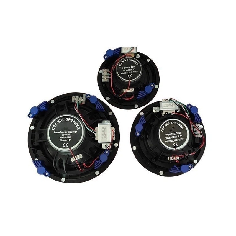 Двулентов високоговорител за вграждане 10/20/40W на 100 - Pearller HSR186-8T