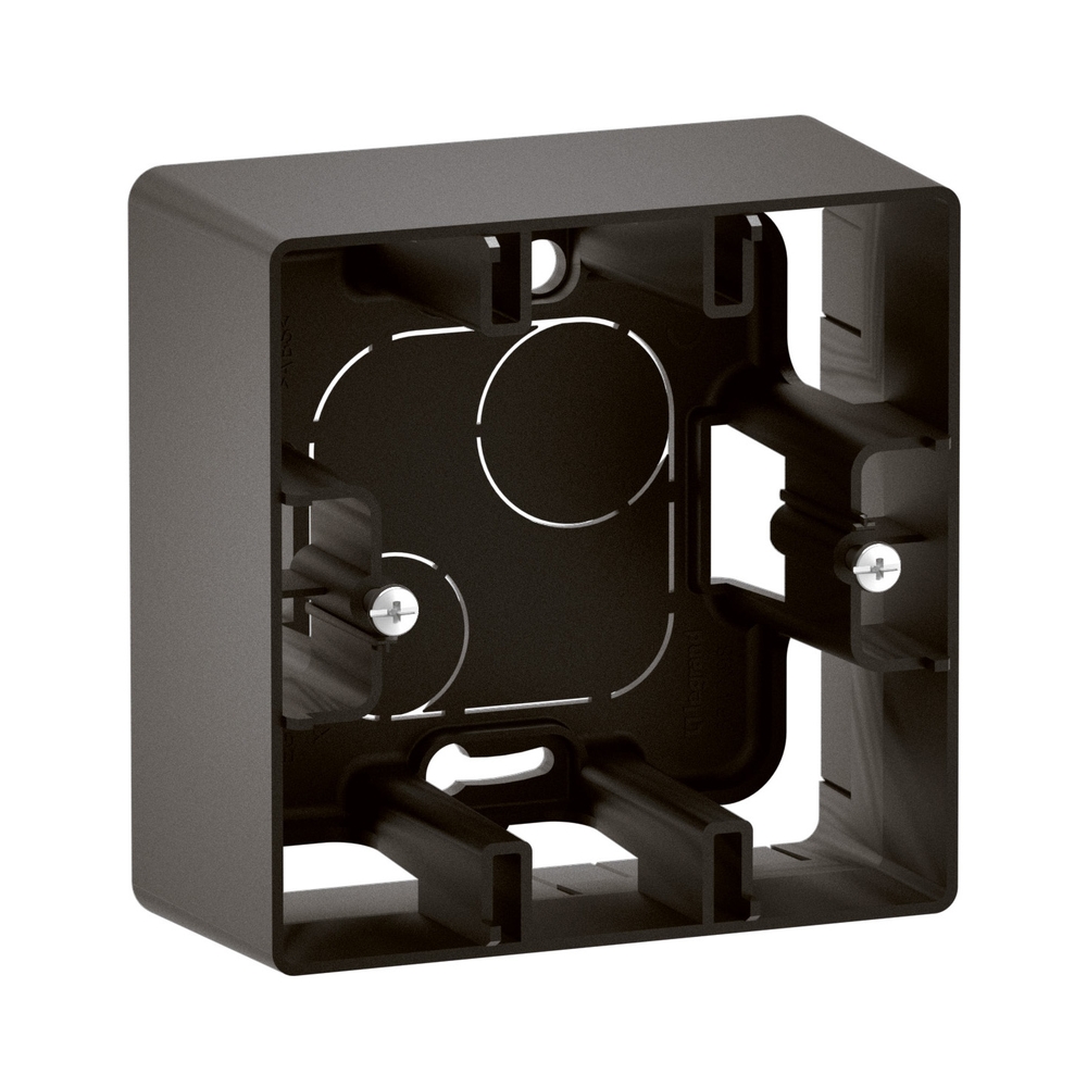 Конзола за открит монтаж 1x Черен  - Legrand Niloe New NP161BK