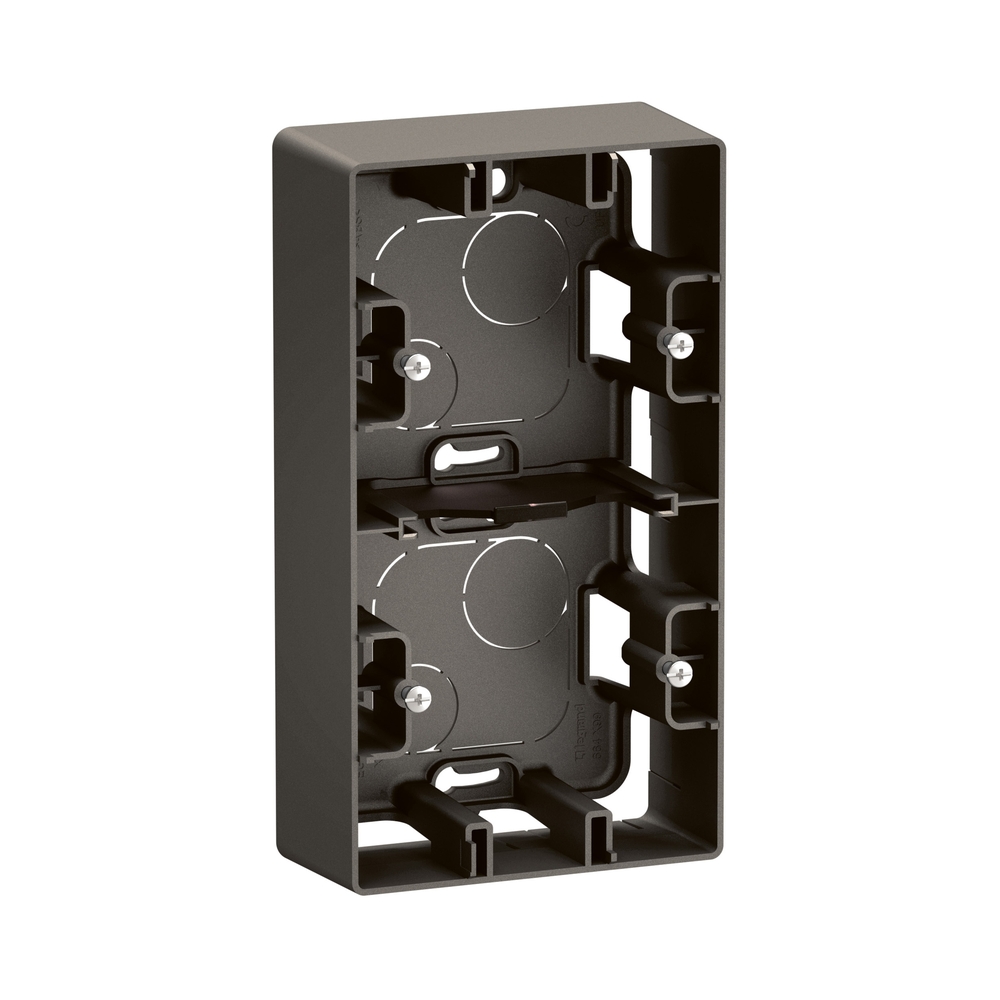 Конзола за открит монтаж 2x Сив  - Legrand Niloe New NP162MG