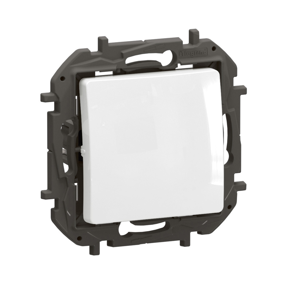 Бутон еднополюсен NO 6A Бял  - Legrand Niloe New NP2310WH