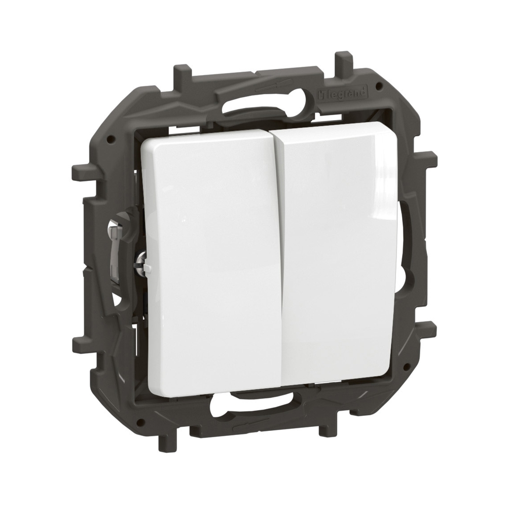 Бутон сериен 6A Бял  - Legrand Niloe New NP2320WH