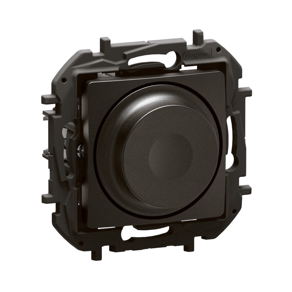 Ротативен димер за всички товари 5-300W LED 5-75W Черен  - Legrand Niloe New NP2411BK