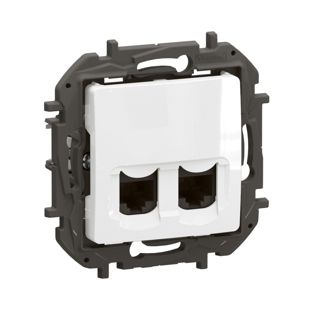 Розетка 2x RJ45 UTP cat.5e Бял  - Legrand Niloe New NP4331WH